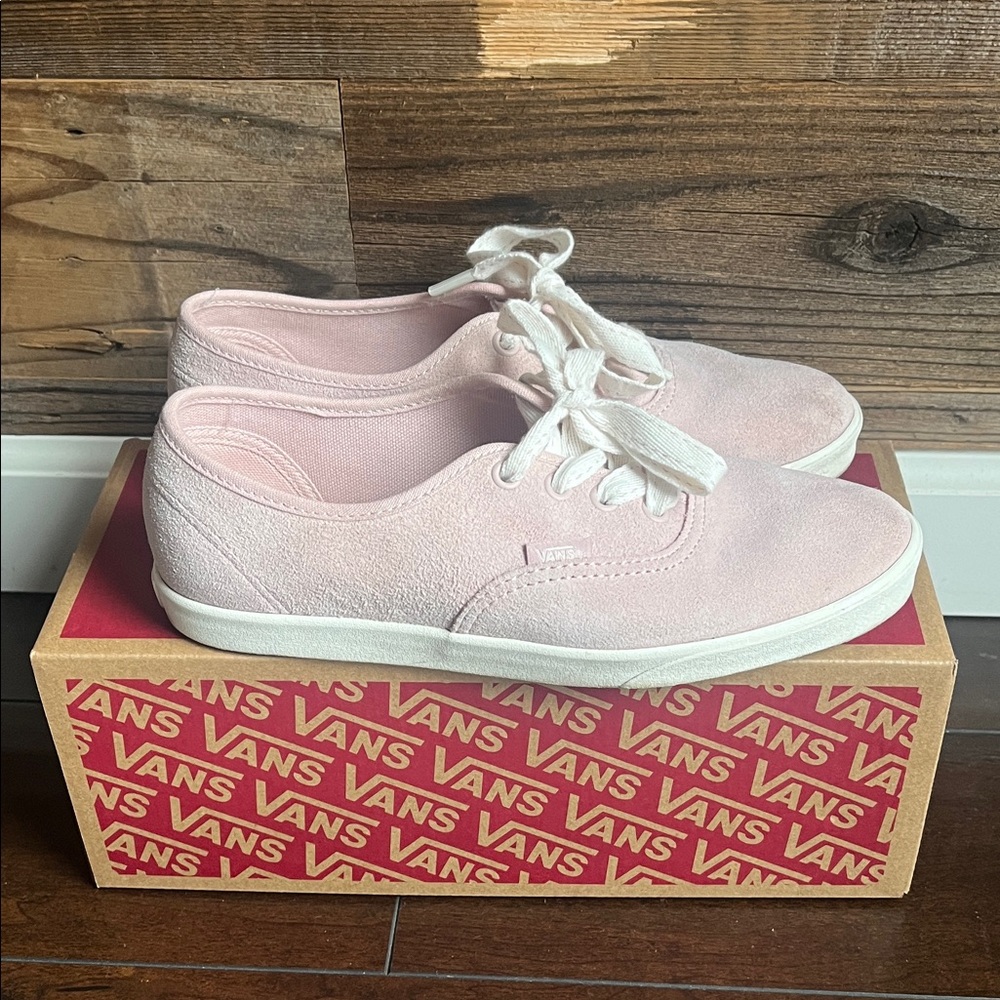 Vans Pink Suede Low-Top Sneakers
